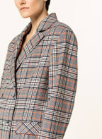 KARO KAUER Blazer, Farbe: SCHWARZ/ WEISS/ ORANGE (Bild 1)