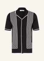 REISS Resorthemd PURDY Regular Fit aus Strick, Farbe: SCHWARZ/ WEISS (Bild 1)