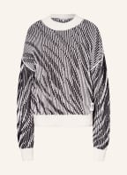 comma casual identity Pullover , Farbe: WEISS/ SCHWARZ/ CREME (Bild 1)