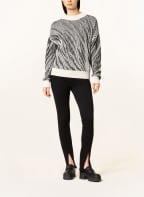 comma casual identity Pullover , Farbe: WEISS/ SCHWARZ/ CREME (Bild 1)