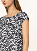CARTOON Jerseykleid, Farbe: DUNKELBLAU/ WEISS (Bild 1)