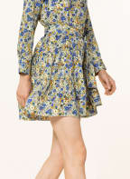 SANDRO Seidenkleid, Farbe: BLAU/ ECRU/ HELLGELB (Bild 1)