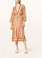 SANDRO Seidenkleid, Farbe: GRÜN/ ORANGE (Bild 1)