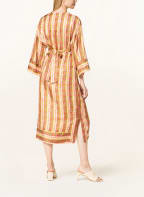 SANDRO Seidenkleid, Farbe: GRÜN/ ORANGE (Bild 1)