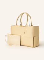 BOTTEGA VENETA Handtasche mit Pouch, Farbe: PORRIDGE (Bild 1)