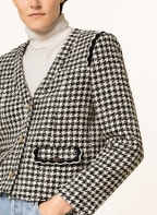 SANDRO Kastenjacke, Farbe: SCHWARZ/ WEISS (Bild 1)