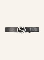 GUCCI Leather belt SIGNATURE , Color: BLACK (Image 1)