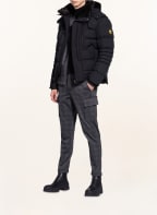 WELLENSTEYN Steppjacke STARSTREAM mit abnehmbarer Kapuze und Kunstfellbesatz, Farbe: SCHWARZ (Bild 1)