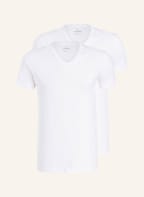 RAGMAN 2er-Pack V-Shirts, Farbe: WEISS (Bild 1)