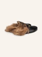 GUCCI Mules PRINCETOWN mit Lammfellfutter, Farbe: SCHWARZ (Bild 1)