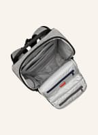 pinqponq Rucksack CUBIK MEDIUM 19 l, Farbe: HELLGRAU/ SCHWARZ (Bild 1)