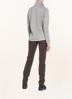 me°ru' Strick-Fleecejacke BERGEN, Farbe: GRAU/ WEISS (Bild 1)