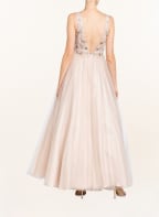 unique Abendkleid mit Pailletten- und Schmucksteinbesatz , Farbe: NUDE (Bild 1)
