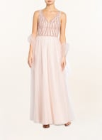 unique Abendkleid HEAVEN mit Stola, Farbe: ROSE/ BEIGE (Bild 1)