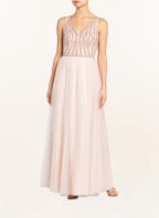 unique Abendkleid HEAVEN mit Stola, Farbe: ROSE/ BEIGE (Bild 1)