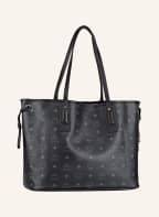 MCM Shopper LIZ MEDIUM mit Pouch zum Wenden, Farbe: SCHWARZ/ GRAU (Bild 1)