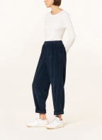 American Vintage Corduroy trousers PADOW, Color: DARK BLUE (Image 1)