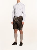 Hammerschmid Trachtenhemd Slim Fit, Farbe: WEISS/ DUNKELGRÜN/ DUNKELROT (Bild 1)