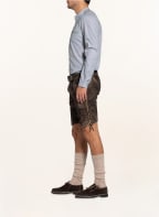 Spieth & Wensky Trachten-Lederhose NANDOLF, Farbe: DUNKELBRAUN/ CREME/ BEIGE (Bild 1)