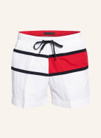TOMMY HILFIGER Badeshorts, Farbe: WEISS/ ROT/ SCHWARZ (Bild 1)