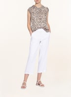 comma Blusenshirt , Farbe: WEISS/ CAMEL/ SCHWARZ (Bild 1)