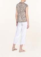 comma Blusenshirt , Farbe: WEISS/ CAMEL/ SCHWARZ (Bild 1)