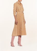 STEFFEN SCHRAUT Plisseekleid, Farbe: NUDE/ DUNKELGELB/ BRAUN (Bild 1)
