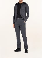 me°ru' Outdoor trousers KUMEU, Color: DARK GRAY/ NEON YELLOW (Image 1)