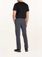 me°ru' Outdoor trousers KUMEU, Color: DARK GRAY/ NEON YELLOW (Image 1)