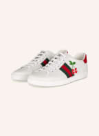 GUCCI Sneaker NEW ACE , Farbe: WEISS/ GRÜN/ ROT (Bild 1)