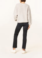 American Vintage Sweater EAST with alpaca , Color: LIGHT GRAY (Image 1)