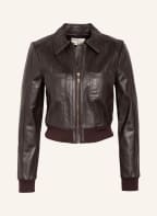 TED BAKER Lederjacke OCTERI , Farbe: BLAUGRAU/ DUNKELBRAUN (Bild 1)