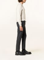 DORIANI Cargo pants extra slim fit made of flannel, Color: DARK GRAY (Image 1)