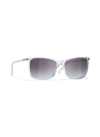 CHANEL Quadratische Sonnenbrille, Farbe: C660S6 - TRANSPARENT/ GRAU VERLAUF (Bild 1)