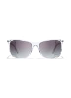 CHANEL Quadratische Sonnenbrille, Farbe: C660S6 - TRANSPARENT/ GRAU VERLAUF (Bild 1)