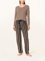 SCHIESSER Pajama pants MIX+RELAX, Color: BLACK/ TAUPE/ LIGHT PINK (Image 1)