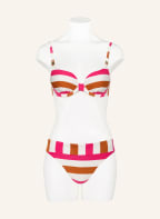 MARIE JO Basic bikini bottoms TERRASSA , Color: CREAM/ NEON PINK/ DARK ORANGE (Image 1)