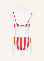 MARIE JO Basic bikini bottoms TERRASSA , Color: CREAM/ NEON PINK/ DARK ORANGE (Image 1)