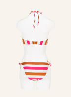 MARIE JO Triangle bikini top TERRASSA , Color: CREAM/ PINK/ DARK ORANGE (Image 1)