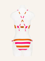 MARIE JO Triangle bikini top TERRASSA , Color: CREAM/ PINK/ DARK ORANGE (Image 1)