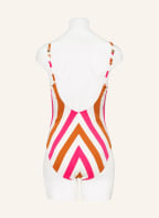 MARIE JO Swimsuit TERRASSA , Color: WHITE/ PINK/ DARK ORANGE (Image 1)