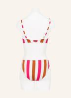 MARIE JO Underwired bikini top TERRASSA , Color: CREAM/ NEON PINK/ DARK ORANGE (Image 1)