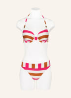 MARIE JO Underwired bikini top TERRASSA , Color: CREAM/ NEON PINK/ DARK ORANGE (Image 1)