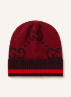 GUCCI Cashmere-Mütze, Farbe: DUNKELROT (Bild 1)