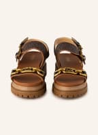 MICHAEL KORS Platform sandals KAILEY, Color: DARK BROWN/ BROWN (Image 1)