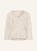American Vintage Cardigan GILET with alpaca , Color: LIGHT GRAY (Image 1)