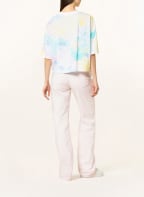 BOSS Cropped shirt , Color: WHITE/ NEON TURQUOISE/ LIGHT PINK (Image 1)