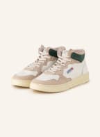 AUTRY High-top sneakers MEDALIST, Color: WHITE/ DARK GREEN/ LIGHT BROWN (Image 1)