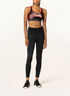 UNDER ARMOUR Sports bra HEATGEAR®, Color: RED/ BLACK (Image 1)