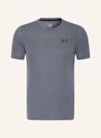 UNDER ARMOUR T-shirt UA RUSH™ with mesh, Color: DARK GRAY (Image 1)